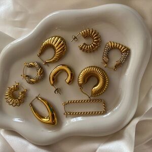 18k gold plated earrings